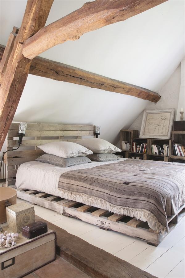 Letto con pallet