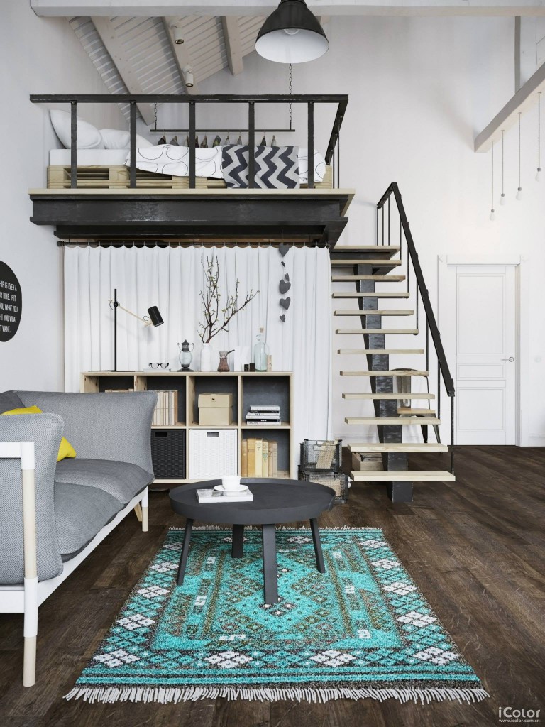 Loft con soppalco